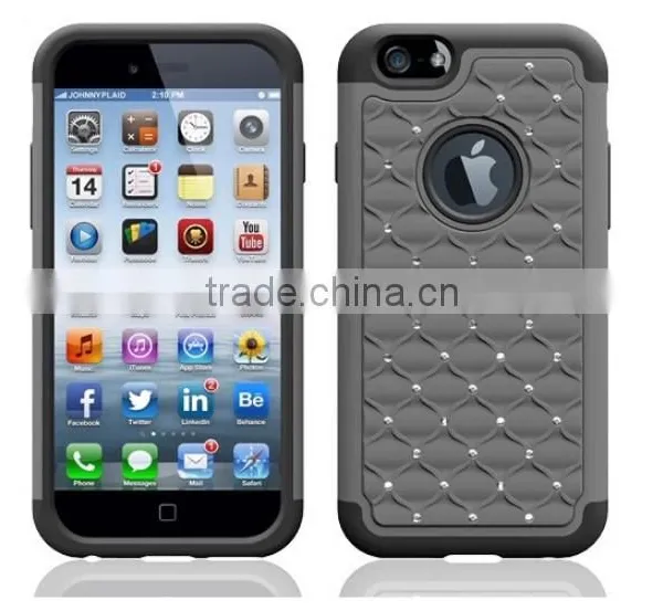 Durable Quality For IPhone 6s Bling Bling Silicon Heavy Duty Back Cover photo-5