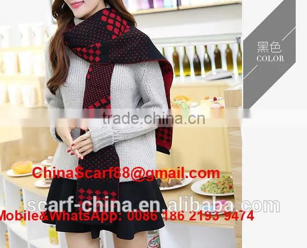 Plaid Wool Scarf Wholesale photo-3