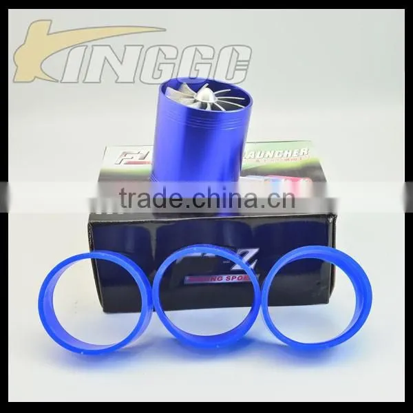 Aluminum Double Turbine Power Launcher Blue Color photo-4
