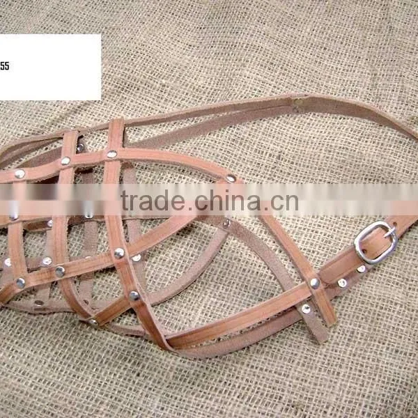 Wholesale Luxury New Design Genuine Leather Dog Muzzle photo-5