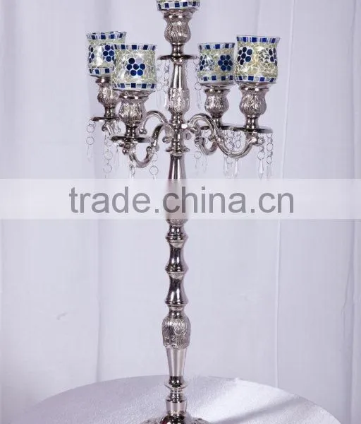 Silver Candelabra,gold Crystal Candelabra,whole Sale Wedding Black Candelabra photo-6