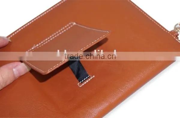 PU Leather Envelope Pouch for Tablet With Stand and Strap Universal Design photo-2