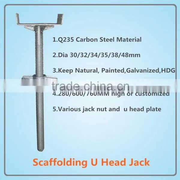 Scaffolding u head, u head screw jack