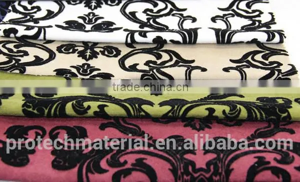 100% Polyester Sofa Fabric With Printing Flower F304 photo-3