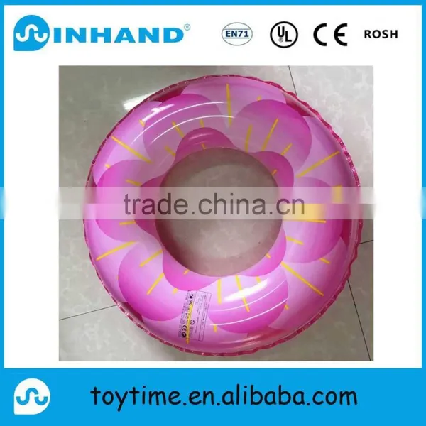 Pvc Inflatable Swimming Ring, CMYK Printing Plastic Water Tube Float Adult Ring photo-4