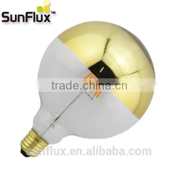 Flicker Free Gold G125 Led Filament Bulb 2700K