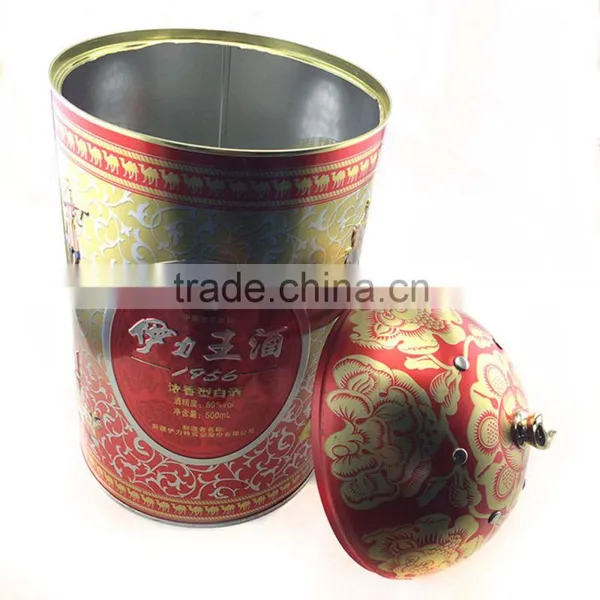 Food Grade Large Vintage Metal Tin Box photo-4