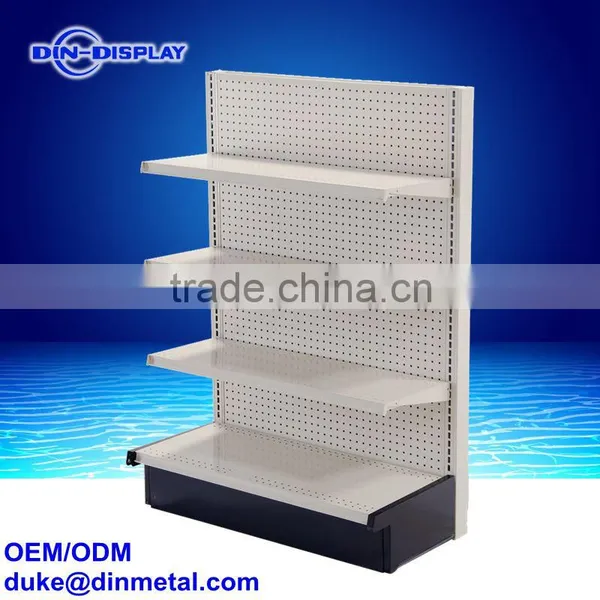 Best Price High Quality New Style Customized Cosmetic Metal Gondola Shelving photo-3