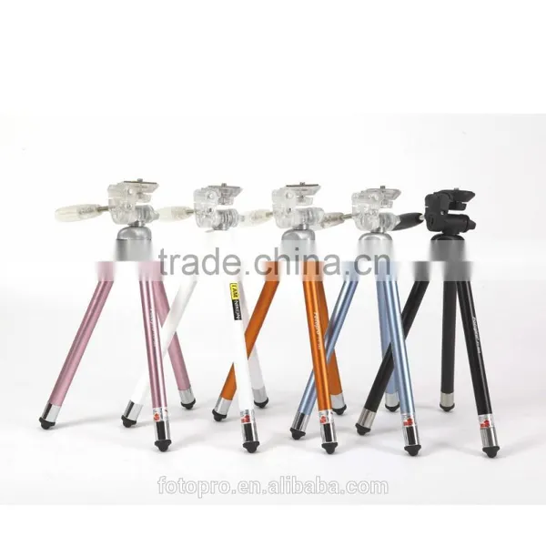 2016 Fotopro Wholesales 8 Sections Lightweight Aluminum Digital Camera Compact Mini Tripod