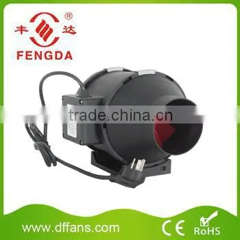 100mm Black Plastic Inline Duct Fan photo-3