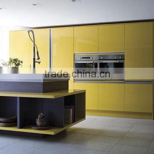 Modern Style Laminate Carcass and Lacquer Door Kitchen Cabinet 2016 photo-4