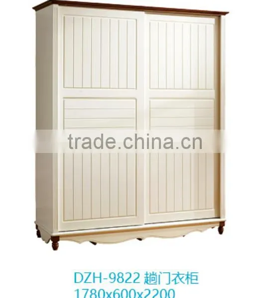 White Wooden Wardrobe for Mediterranean Style Bedroom Furniture Design photo-5