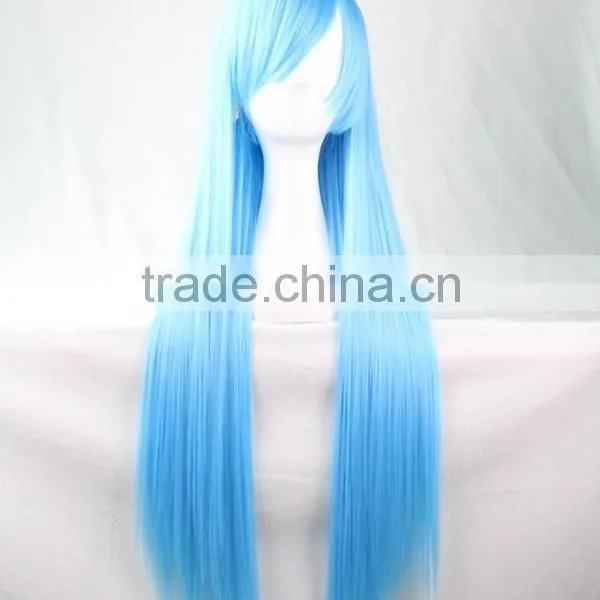 Beautiful Wig Cosplay Blue Wig Sweety Girl Long Hair Wigs Wholesale photo-5