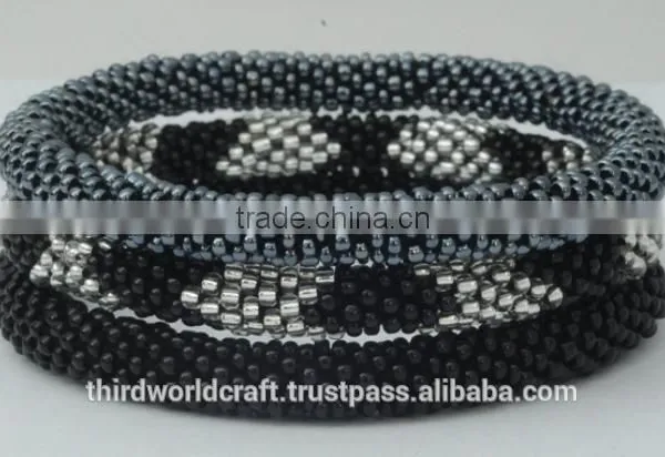 Rollover Glass Bead Bracelets photo-2