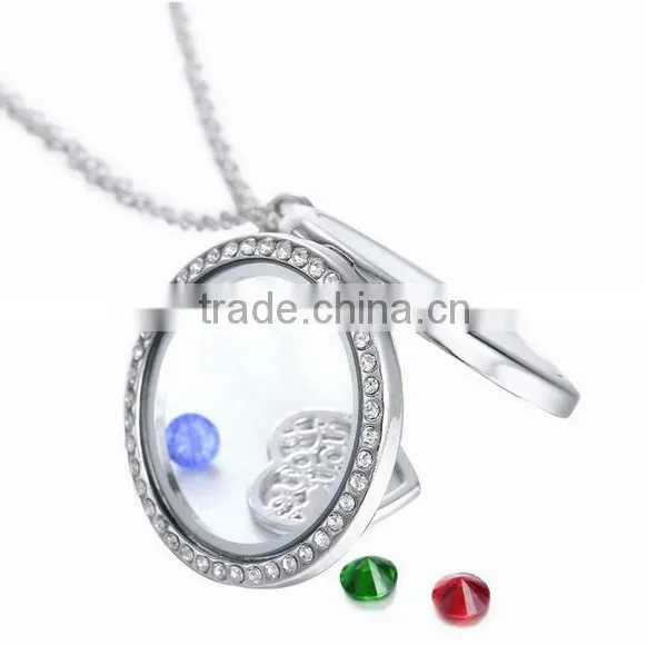 Wholesale Mothers Day Gift Rose Floral Pendant Necklace for Heart Shape Charm Necklace for Mothers Day photo-3