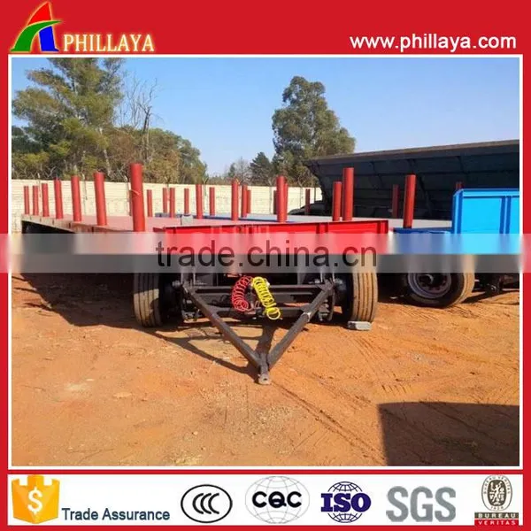 2017 New Model China Semi Trailer Type and High Tensile Steel Material 2 Axles Heavy Duty Low Bed Tow Dolly Trailer for Sale photo-3