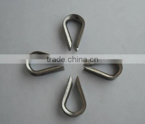 DIN6899B Electrical Galvanized Wire Rope Round Custom Thimble Clevis Price photo-5
