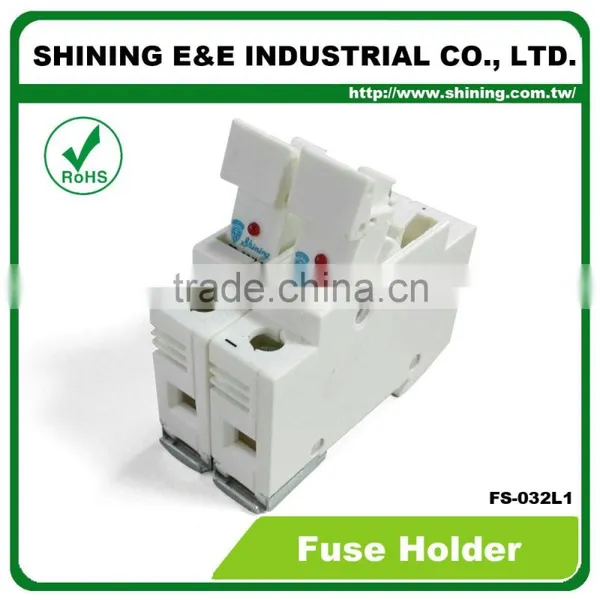 FS-032L1 Embedded Indicator 110V 32A 2 Pole RT18-32 Ceramic Fuse Holder photo-4