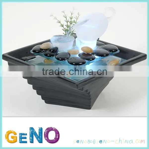 Polyresin Ceramic Portable Water Fountain for Resort
