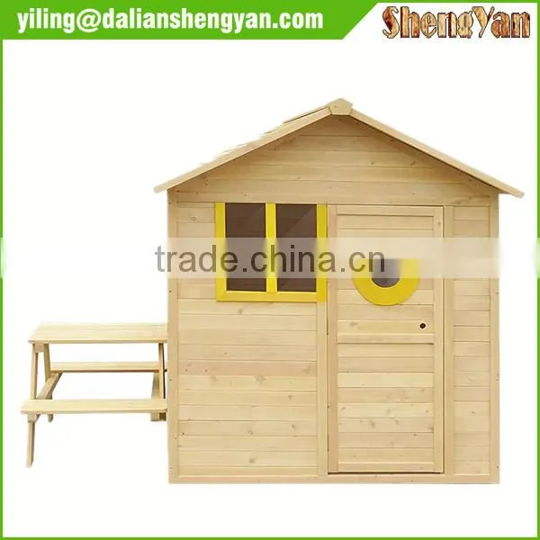 Kids Table Cubby House Set Wooden for Wholesale photo-2