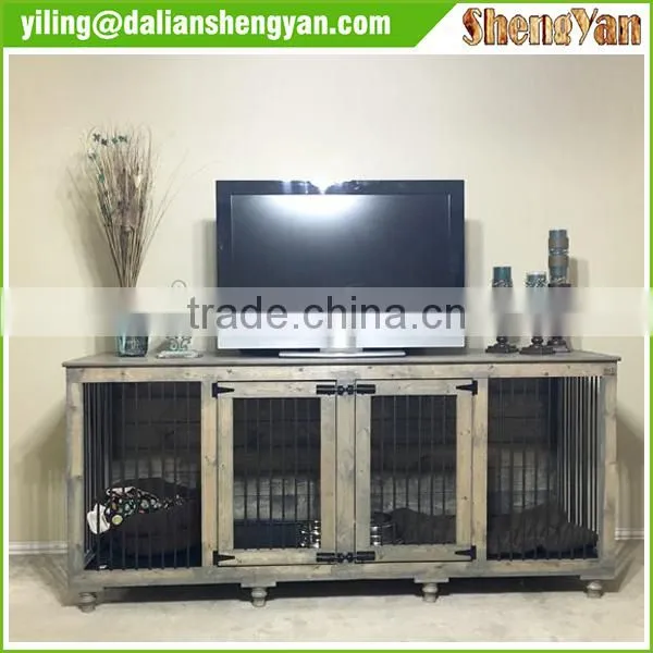 Indoor Wooden Dog Cage , Bedside Dog House , Dog Furniture photo-2