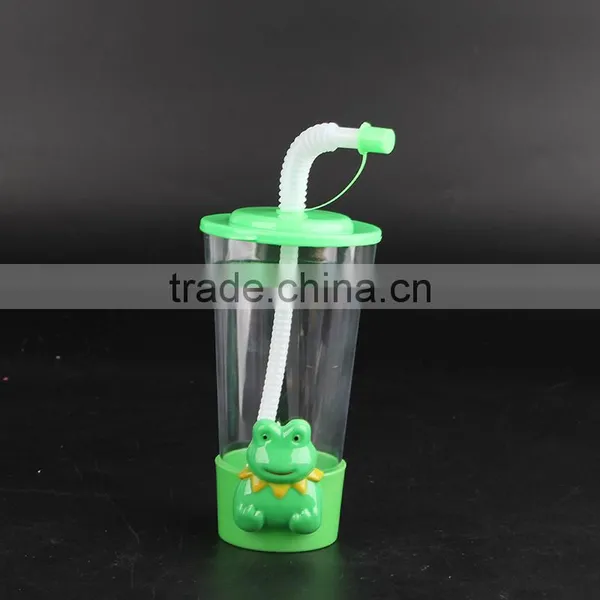 450ml Novelty Cartoon Toys Decorative Plastic Straw Cups for Kids photo-2