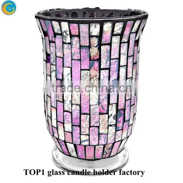 Discount Votive Candle Holders Moroccan Mosaic Glass Tea Light photo-3