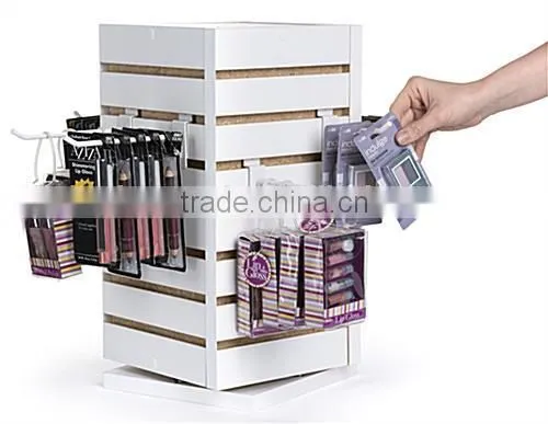 Revolving Wooden Slatwall Display With Spinner Rotating photo-4