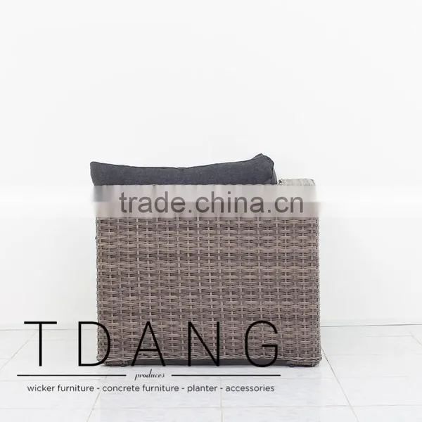 Helena Outdoor Corner Bench - Vietnam Wicker Furniture - Poly Resin Furniture photo-4