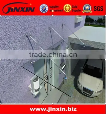 JINXIN excelent quality with competitive price stainless steel glass canopy