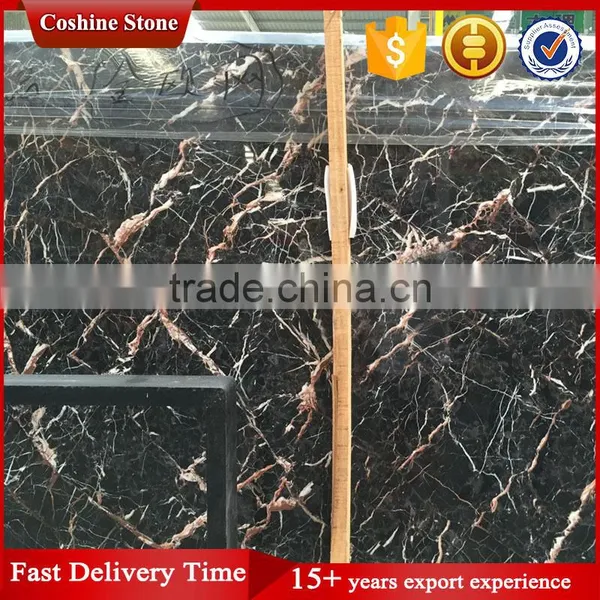 Black Marble With Red Veins Chinese Cuckoo Red Marble photo-5