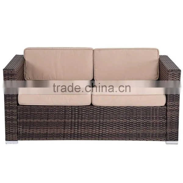 4-piece Wicker Garden Patio Furniture Sofa Set photo-2