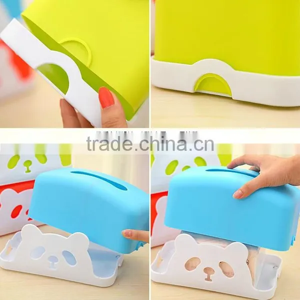 L00003 2017 Panda Style OEM Package Paper Towel Holder Kitchen, Tissue Box Cover Plastic, Wedding Tissue Box photo-3