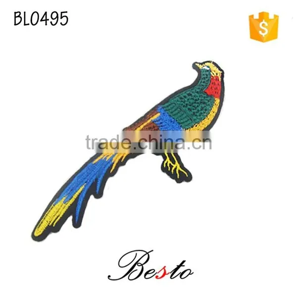 High Quality China Custom Bird Embroidery Patches for Kids Clothes photo-3