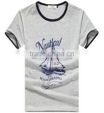 Printed T-shirt 100% Cotton, 180 Gsm ,grey T-shirt for Men photo-4