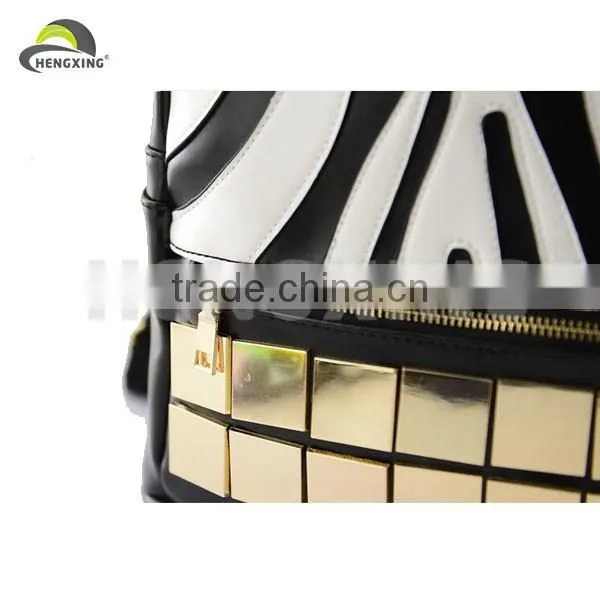 Outdoor Funny Pattern Leather Backpacks photo-3