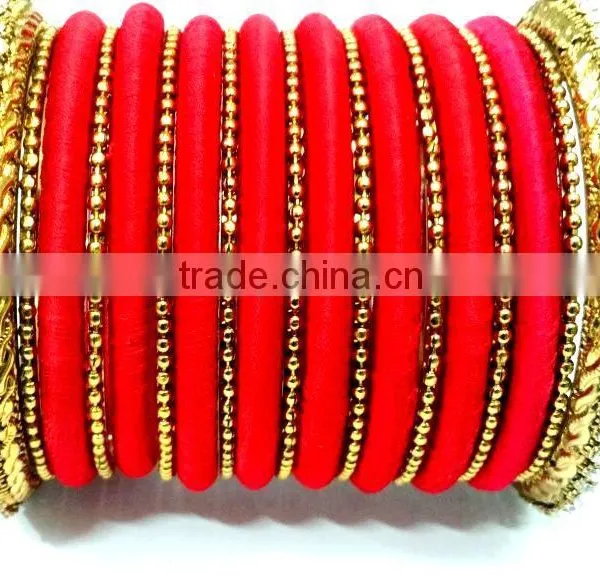 Wholesale Silk Thread Bangles ,Earrings,Necklace Sets India photo-3
