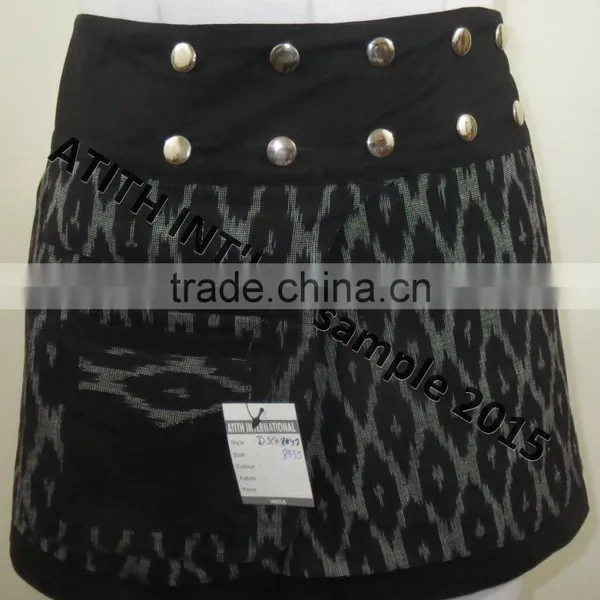 Printed Wrap Skirt photo-4