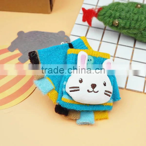 TC13013 Knitted Cute Animal Pattern Cheap Winter Warm Baby Gloves Wholesale photo-3
