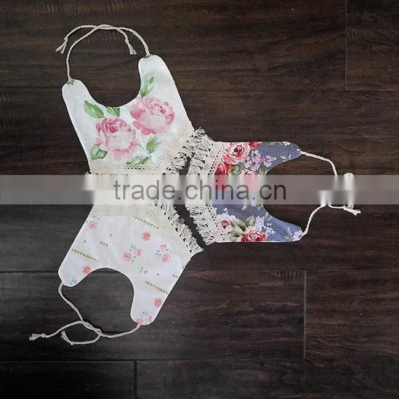 Baby Bandana Drool Bibs Tassel Kids Feeding Baby Boutique Floral Bibs photo-4