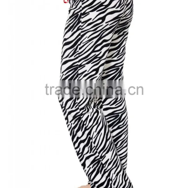 Zebra Plush Pants Pictures of Girls in Sleepwear photo-4