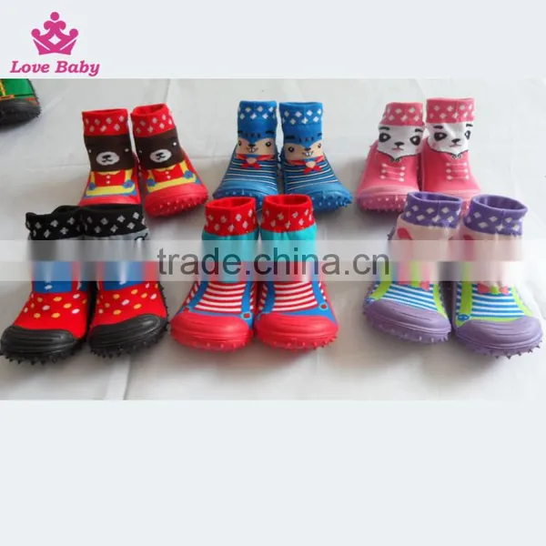 Hottest Selling 3D Cute Design Baby Ribbed Top Skidders Shoe Socks Made in China photo-5