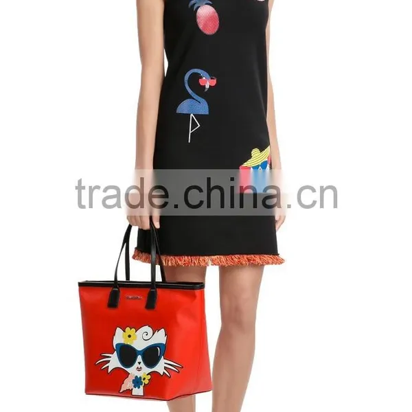 Wholesale Fashion Women Beach Wear Beach Printed Cotton Dress Lady Sexy Beach Dress photo-2