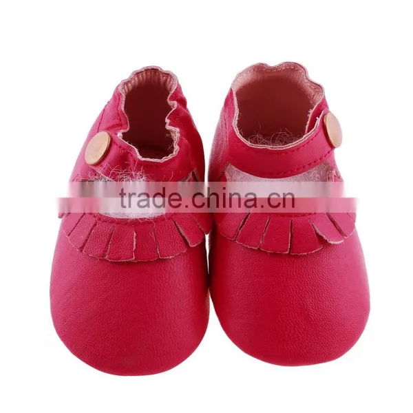 Soft Touch Leather Kids Moccs, Cute Baby Girl Leather Moccasins photo-5