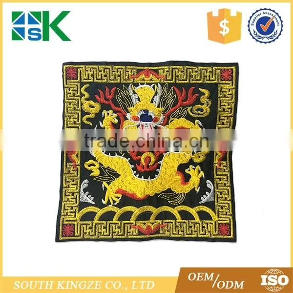 Fashion Dragon and Phoenix Carving Design Fabric Embroidery Craft Garment Accessories Clothes photo-2