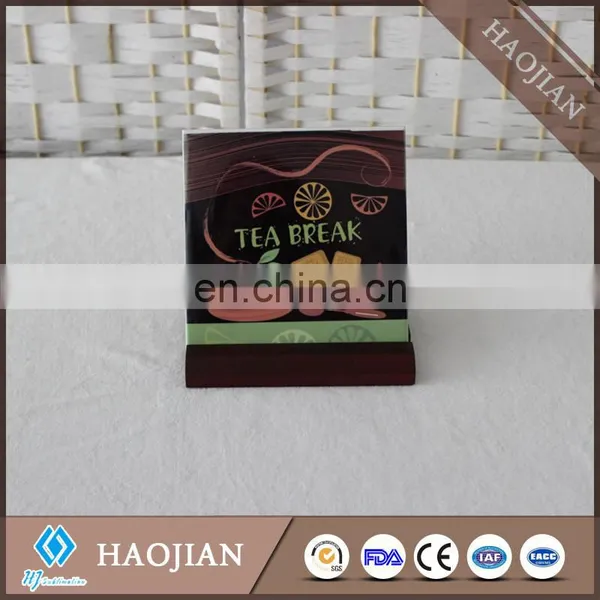 Decorative Water Absorbent Ceramic Coaster With Cork Back Blank Ceramic Coaster photo-6