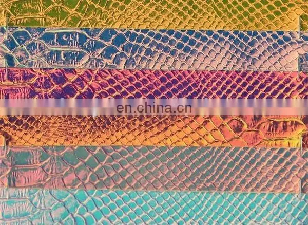 Metallic Snake PVC Leather photo-2