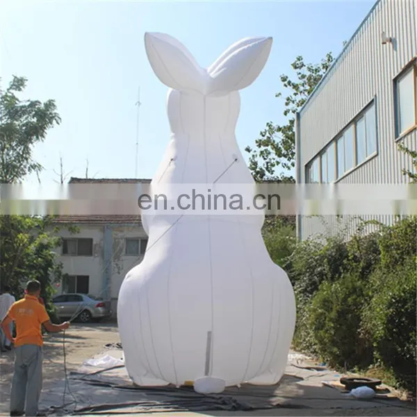 Customized Giant White Rabbit Model/rabbit Cartoon Inflatable With LED Light photo-3