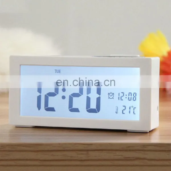 2017 New Large LCD Electronic Digital Morning Clock With Calendar and Temperature for Home photo-4