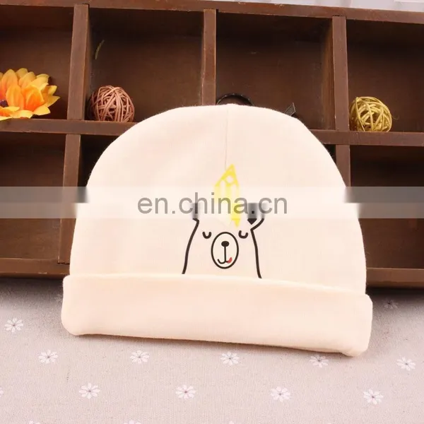 New Cotton Tire Cap Cute Fashion Printed Bear Baby Cap photo-2